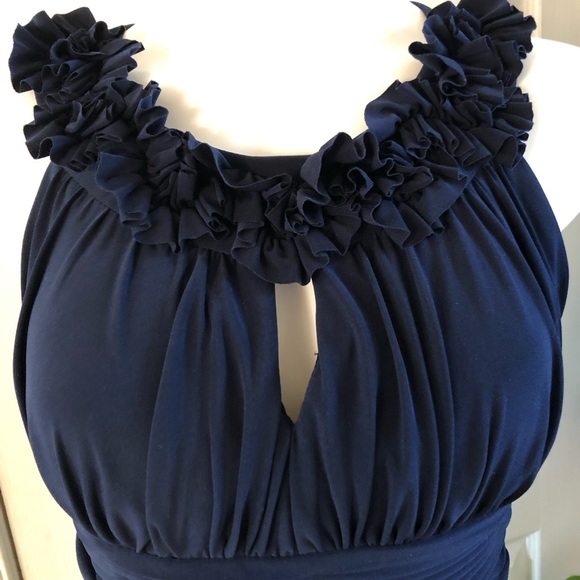 SIGNATURE BY SANGRIA blue sleeveless midi - Picture 3 of 8